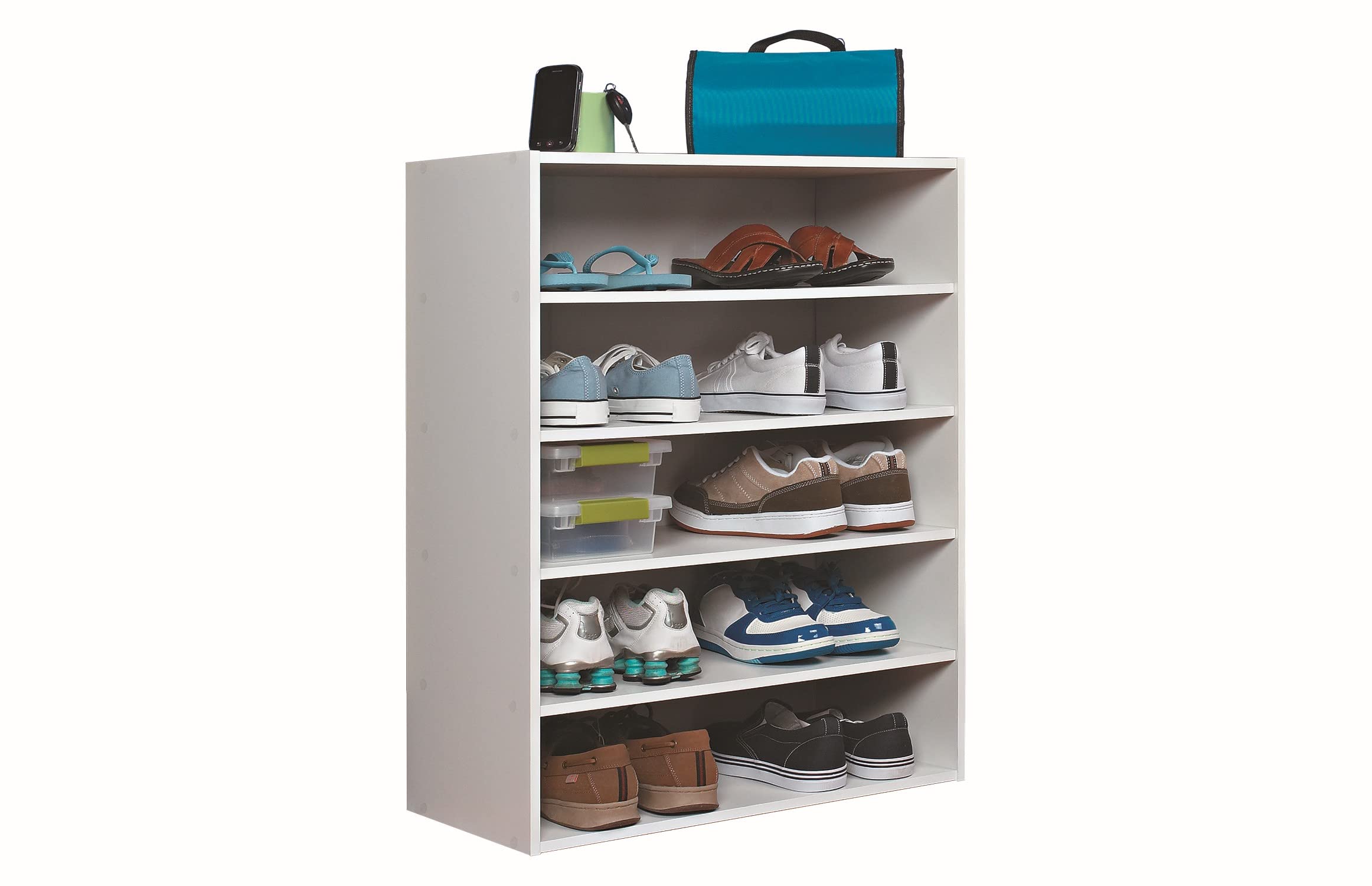 収納家具 Amazon｜ClosetMaid 1565 Stackable 5-Shelf Organizer, White by